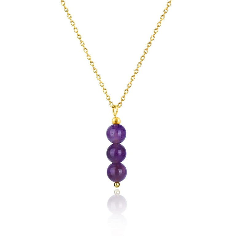 Walmart amethyst hotsell necklace