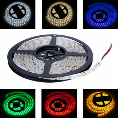 

TOTMOX LED Strip Lights Waterproof IP65 12V DC 5M 300 LEDS 5050 SMD LED Strip Light IR Controller for Home Hotels Clubs Shopping Malls Cars Lighting Car Boat Multicolor