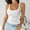 White, variant on YODETEY Women’s Sleeveless Ribbed Fitted Square Neck Tank Top, Women's Plus Red,Size XS