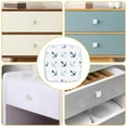 thumbnail image 5 of 4 Pieces Set Drawer Pulls Handle Square Wardrobe Cabinet Knobs with Stainless Steel Screws Furniture Kitchen Decor, 5 of 5