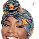 thumbnail image 2 of Paquete de 6 turbantes africanos Hermoso Alto Elástico Ligero Ligero Transpirable Moda Headwraps Cubierta Cabeza Cubierta Pelo Wraps Para Mujeres Amarillo Inevent AP008323-01B, 2 of 5