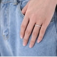 thumbnail image 4 of ORUYROP 2mm Womens Titanium Eternity Rings Cubic Zirconia Anniversary Wedding Engagement Band Size 3-13.5, 4 of 6