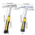 thumbnail image 2 of AOOOWER Bricklayer's/Mason's Hammer Construction & Shock Reduction Grip Geological Hammer with Shock Reduction Skid Handle, 2 of 7