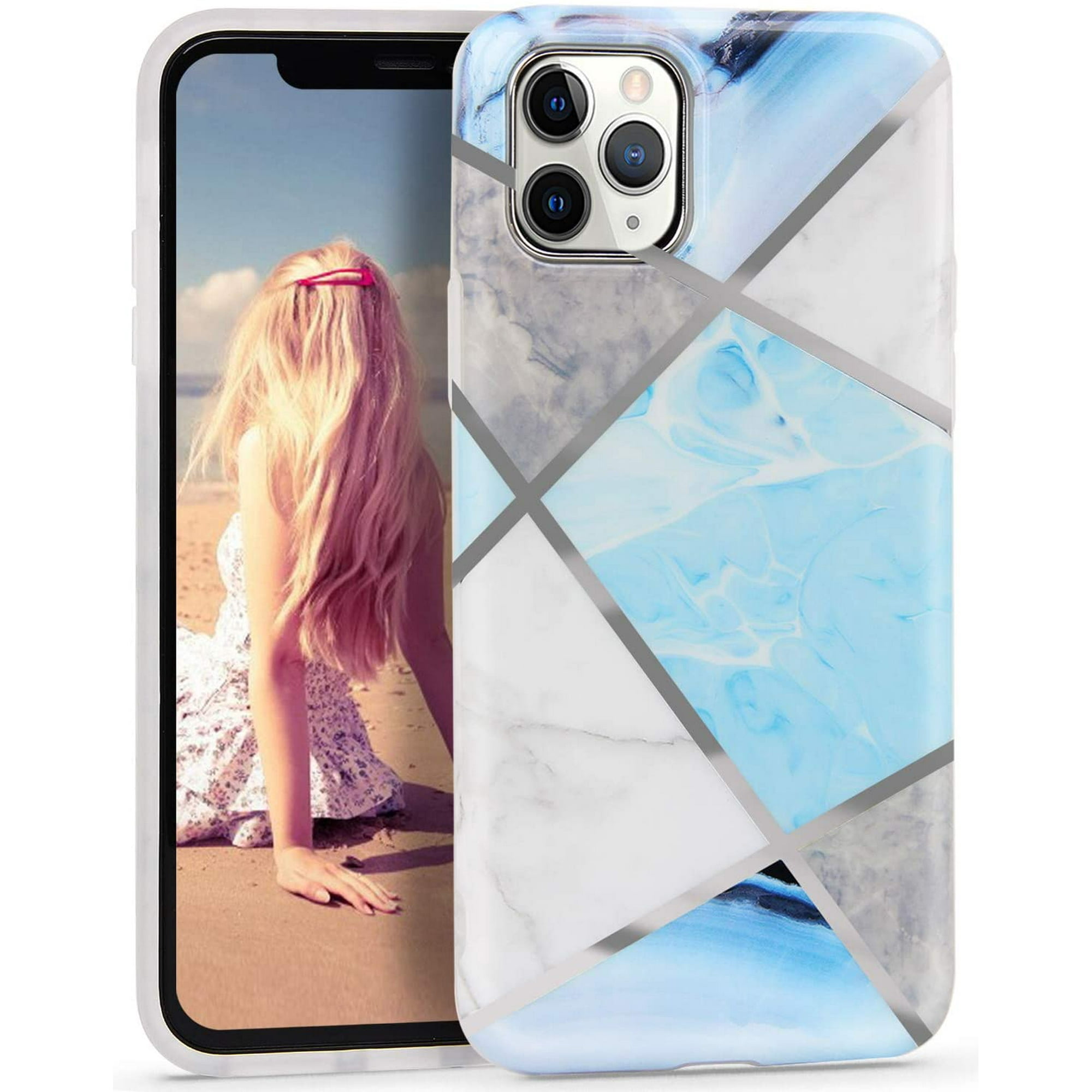 Case for iPhone 11 Pro Glitter Marble Soft Silicone Phone Case