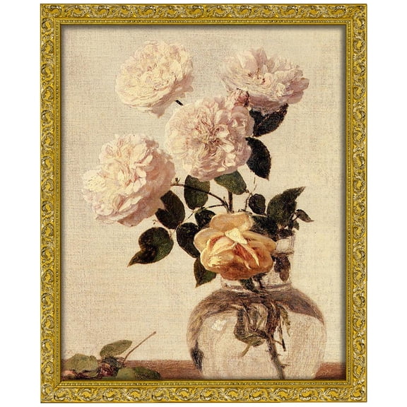 FJXMFRAME 16x20 Picture Frame Gold Vintage Antique Wood for Wall Display