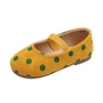 thumbnail image 2 of Huanglei Girl Flats ,7.5 Little Kid ,Yellow, 2 of 5