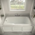 thumbnail image 3 of Streamline N-4200-724-BNK 66 in. x 34 in. Acrylic Soaking Drop-In Bathtub in Glossy White, With External Drain in Brushed Nickel, 3 of 12