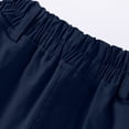 thumbnail image 4 of ITSAME Boys Shorts, Cotton Elastic Waist School Uniform Kids Casual Loose Shorts with Pockets Dark Blue 4-5T, 4 of 8