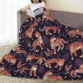 thumbnail image 6 of Zufioo Leopard Print Fleece Blanket Queen Size,Plush Bed Blanket,Ultra Soft Throw Blanket,Plush Fuzzy Cozy Blanket Perfect for Bed,Couch-50"x40", 6 of 7
