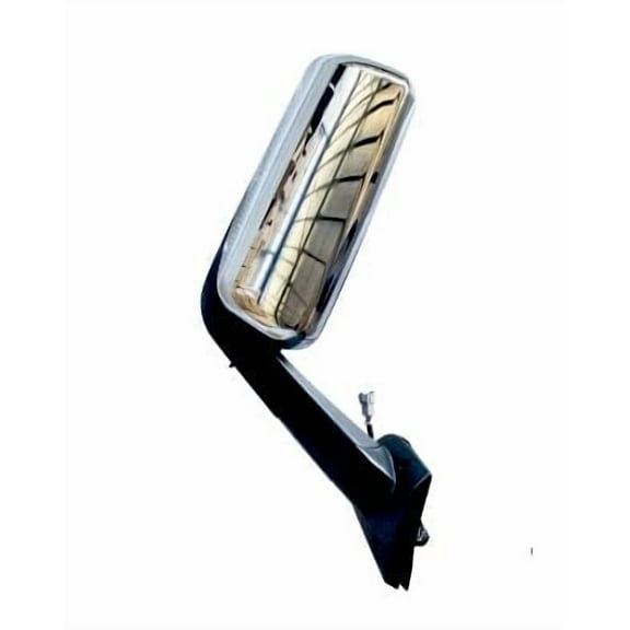 TORQUE Door Mirror w/Chrome Cover for 2018  Freightliner Cascadia Semi Trucks Driver Left Side LHD (TRFRCA1401D)