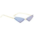 thumbnail image 1 of de terre Ojos de Gato Lente Espejada Protección Anteojos Vintaje para Playa Viaje Deporte Azul, 1 of 6