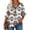 #B White, variant on Alkepwun Women's Tops Casual Floral Print Faux Two-Piece V Neck Front Pleats Bell Sleeve Summer T-Shirt Lightweight Flowing Breathable Plus Size Top