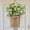01#Green, variant on Fmxomd Wildflower Door Hanging Basket, Spring Front Door Wreath for Porch Farmhouse Decor, Artificial Seasonal Flowers Hanging Ornament (1Pack)