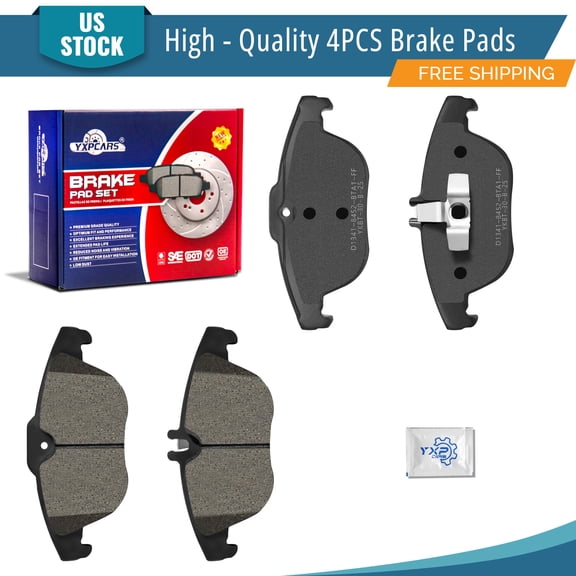 YXPCARS Rear Ceramic Brake Pads (D1341), Brake Pads Set for 2010 - 2012 Mercedes-Benz C250 C300 E350 E400 E550