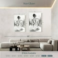 thumbnail image 4 of Elephant Stock Soft Silhouette Vi Wall Art - Vertical Multi Panel Canvas - Living Room Wall Decor - People Multi Panel - Gray And Black Decor By e. Anthony Orme - 48" x 74", 4 of 8