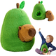 thumbnail image 2 of Peluche Capibara Y Aguacate 45cm Juguete Niños Regalo Mujer Xtellar verde, 2 of 4