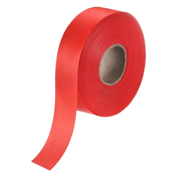 Uxcell 1-Pack Extra Wide Single Fold Bias Tape, 1.2 Inch x 55 Yards Satin Bias Tape for Sewing/Quilting/Hemming [Red]