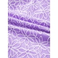 thumbnail image 6 of SHEWIN Swimsuit Women Embroidered Floral Textured Bikini Sets 2 Piece High Waisted Bathing Suits Lace Up Back Scalloped V Neck Swimwear, 6 of 9