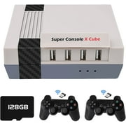 41,000+ Games,Classic Mini Game Console,Super Console X Cube Game Consoles Support 4K HD Output,4 USB Port,Up to 5 Players,LAN/WiFi,2 Gamepads,Best Gifts(128GB)