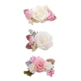 thumbnail image 1 of Hair Clips Cherrboll Set de 3 lazos florales para bebés y niñas, 1 of 7