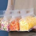 thumbnail image 2 of QJUHUNG 5 reusable silicone leak-proof food storage bags  kitchen organizer bags  food bags  travel storage containers Vacuum bags Sealed bags Refrigerator special storage bags  reusable, 2 of 7