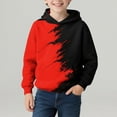 thumbnail image 4 of CYMMPU Boys Hoodies for Kids 3D Graphic Printed Hooded Sweatshirt Pullover Hoody with Pockets 6-16 Years Red,13 Years, 4 of 7