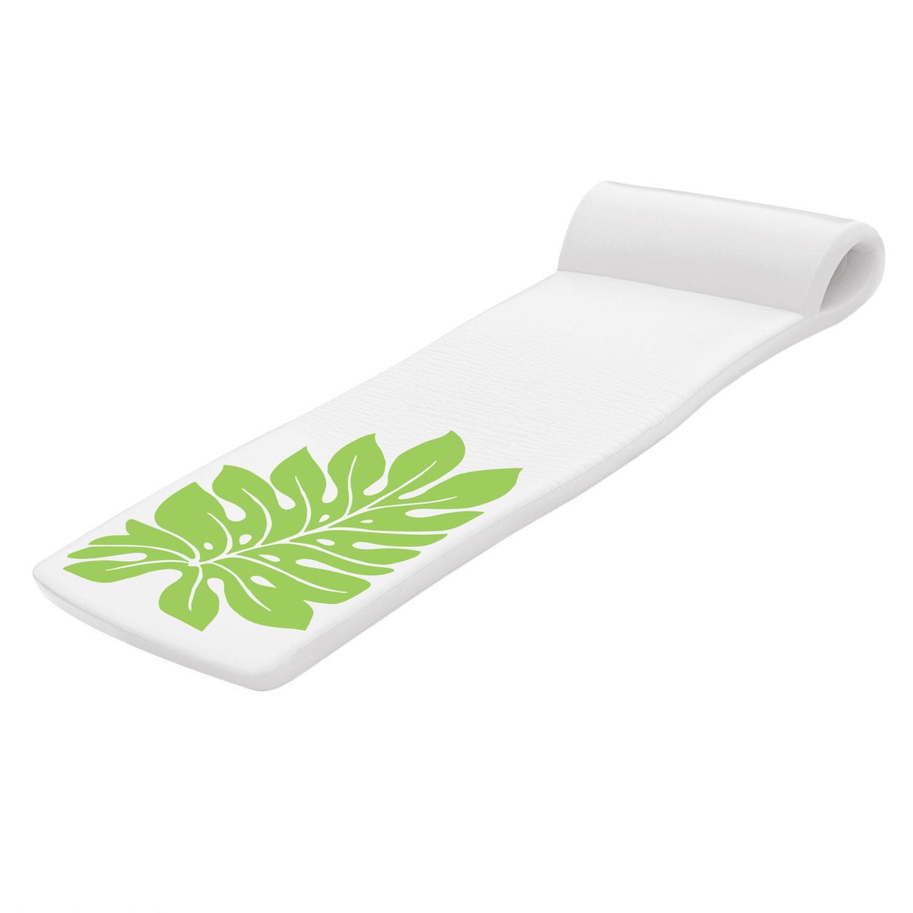 Texas Recreation Sunsation 70 In. Foam Raft Lounger Pool Float, Green Leaf White - Walmart.com