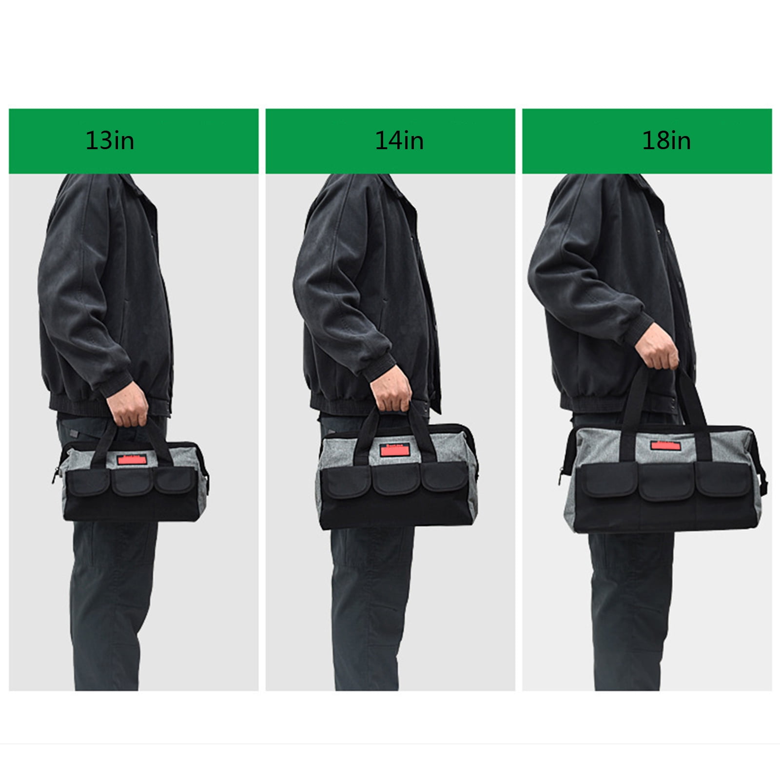 13/16/18inch Oxford Tool Bag Maintenance Storage Bag for Easy Organization Transport Tools Workshops Homes Electrician