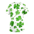 thumbnail image 5 of lcziwo Women's Stretch V Neck Medical Scrub Tops with Pockets St. Patrick's Day Fashion Print Scrubs Shirts 2025 Summer Short Sleeve Tshirts Multicolor M Sales of The Week, 5 of 6