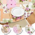 thumbnail image 4 of Pioneer Flower Floral Print Pattern Round Fitted Tablecloth with Elastic Edge,Dining Table Cover Waterproof,Outdoor Round Tablecloth for Camping,Dining,Indoor and Outdoor, 4 of 7