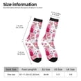 thumbnail image 5 of Yiaed Peonies And Roses Print Great elasticity Crew Socks Sports socks for Men and Women, 5 of 5