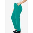 thumbnail image 3 of Woman Within Plus Size Tall 7-Day Knit Straight-Leg Pull-On Pants, 3 of 5