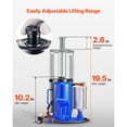 thumbnail image 4 of KFFKFF 20-Ton Air Hydraulic Bottle Jack, 44092 lbs Capacity, 10.2-19.5 Inch Lift Range, Pneumatic/Manual Operation, Heavy-Duty Welded Design for Cars, SUVs, Trucks, RVs, and Auto Maintenance, Blue, 4 of 9