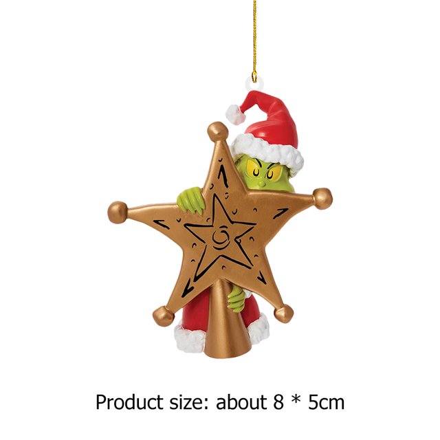 Colgante de decoración de muñeco de elfo verde de Navidad colgante de dibujos animados para regalo de vacaciones (S) Ehuebsd libre de BPA