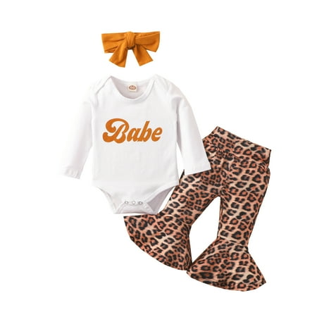 

kpoplk Christmas Outfits Kids Baby Girl Boy Solid Color Outfits Tracksuits Round Neck Sweatshirt+ Lace-up Trousers(White)