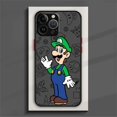 thumbnail image 3 of Super Mario Bros Art Phone Case For iPhone 15 14 13 12 11 Pro Max mini XS Max XR X 8 Plus SE Frosted Translucent Cover, 3 of 5