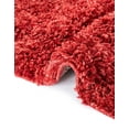 thumbnail image 7 of Unique Loom Davos Shag Collection Area Rug - Solid (3' 3" x 5' 3" Rectangle Poppy), 7 of 7