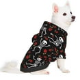 thumbnail image 2 of Gaeub Sweat à Capuche Squelette avec Imprimé Roses Vêtements Chauds pour Petits Chiens, Costume Chiot et Chat-Petit, 2 of 7