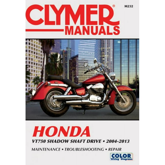 Honda VT750 Shadow Shaft Drive Motorcycle, 2004-2013 Clymer Repair Manual ^