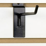 KC Store Fixtures Slatwall Hook, 6" Long, 1/4" Wire, Black (Pack of 100)