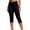*Black, variant on VBVC Women's High Waisted Stretchy Capri Pants , Slim Cropped Leggings For Women,Ladies' Button Fly Summer Trousers with Pockets,Black,S-2XL
