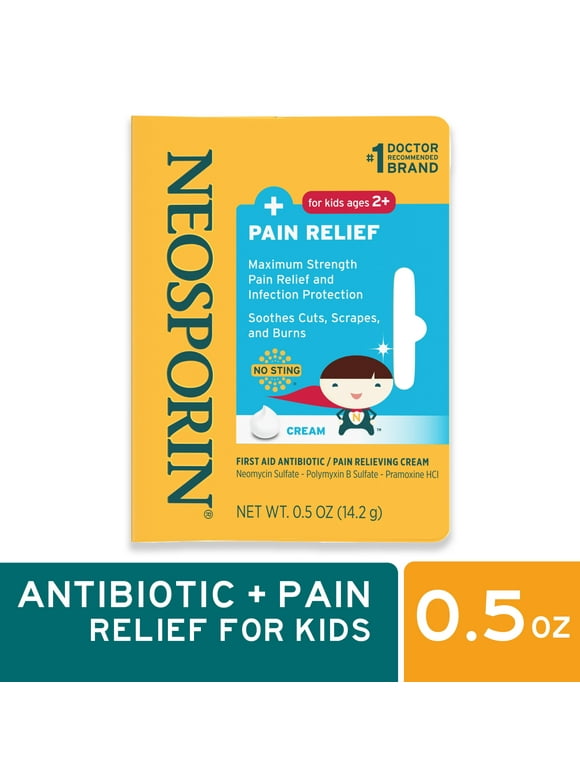 Neosporin + Pain Relief Dual Action First Aid Antibiotic Cream, .5 oz