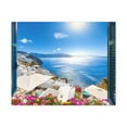 thumbnail image 3 of Canvas Print Wall Art Window Sea Island View Nature Photography Realism Scenic Landscape Colorful Multicolor for Home Decor Ready to Hang, 3 of 18
