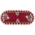 thumbnail image 3 of Santa Claus and Christmas Trees on Red Table Runner (16" x 35"/53"), 3 of 5