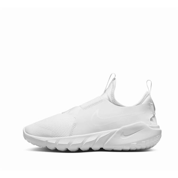 Nike Grade School Flex Runner 2 Road Running Shoes (6Y, White)