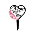 thumbnail image 1 of Estaca de Placa de Recuerdo Corazón Marcador de Tumba Impermeable Decorativo con Flor Sunnimix, 1 of 8