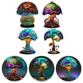 thumbnail image 5 of CPAN Creative colorful resin bedside mushroom retro night light atmosphere lamp, 5 of 6