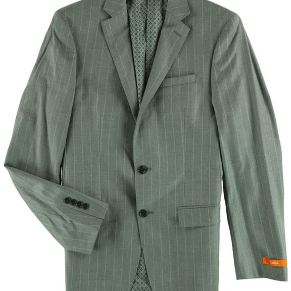 Tallia Mens Slim-Fit Two Button Blazer Jacket, Grey, 38 Long
