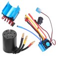 thumbnail image 3 of Rc Brushless Motor Set, Esc Motor Waterproof 4 Poles 3650 2300Kv  for Installation Systems With M3 Screws for 1/10 Rc Brushless Cars, 3 of 8