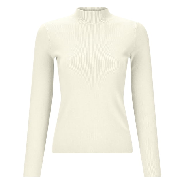 WEAIXIMIUNG Demi-Col Roulé avec un Chandail sur le Dessus pour Femmes Automne et Hiver